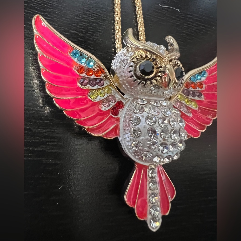 🦉NWT! Neon Pink Owl - Picture 3 of 10
